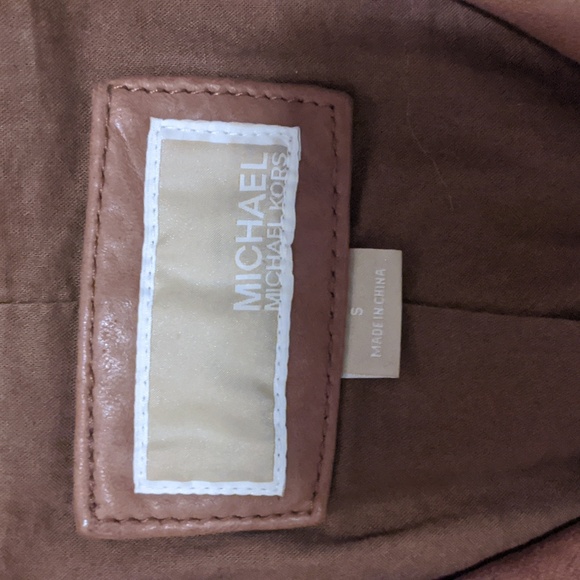 Michael Kors Leather hooded jacket - Picture 2 of 13
